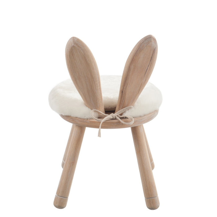 Eetkamerstoel Wit Beech hout 35 cm 36x36x56 cm-Eetkamerstoelen-J-Line