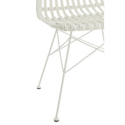 Eetkamerstoel Wit Cloth 46 cm 46x56x87 cm-Eetkamerstoelen-J-Line