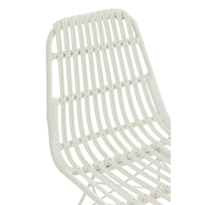 Eetkamerstoel Wit Cloth 46 cm-Eetkamerstoelen-J-Line