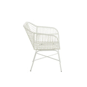 Eetkamerstoel Wit Ijzer 67 cm 67x68x87.5 cm-Eetkamerstoelen-J-Line