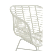 Eetkamerstoel Wit Ijzer 67 cm 67x68x87.5 cm-Eetkamerstoelen-J-Line