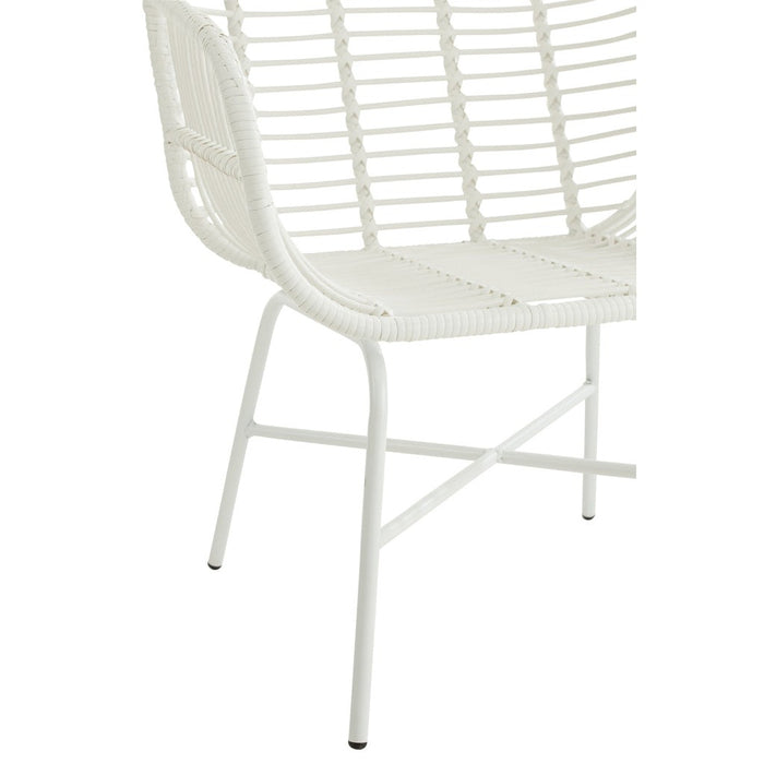 Eetkamerstoel Wit Ijzer 67 cm-Eetkamerstoelen-J-Line