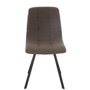 Eetkamerstoel Wit Metaal 45 cm 45x55x85 cm-Eetkamerstoelen-J-Line