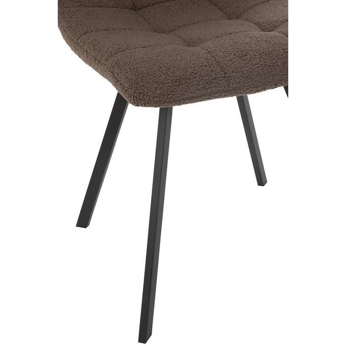 Eetkamerstoel Wit Metaal 45 cm-Eetkamerstoelen-J-Line