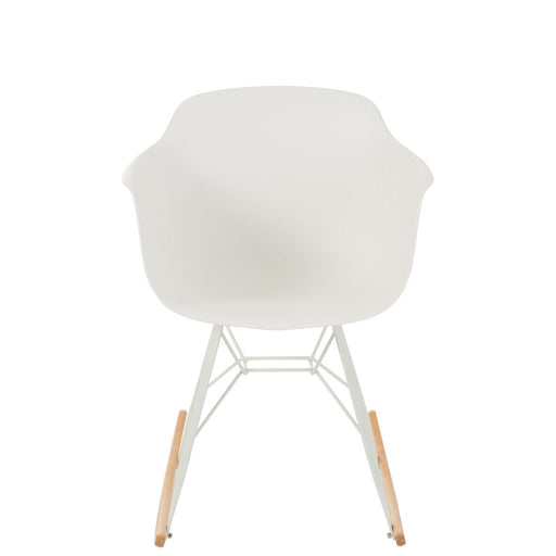 Eetkamerstoel Wit Metaal 56 cm 56.5x69x79 cm-Eetkamerstoelen-J-Line