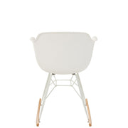 Eetkamerstoel Wit Metaal 56 cm 56.5x69x79 cm-Eetkamerstoelen-J-Line