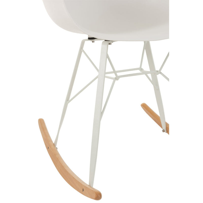 Eetkamerstoel Wit Metaal 56 cm 56.5x69x79 cm-Eetkamerstoelen-J-Line
