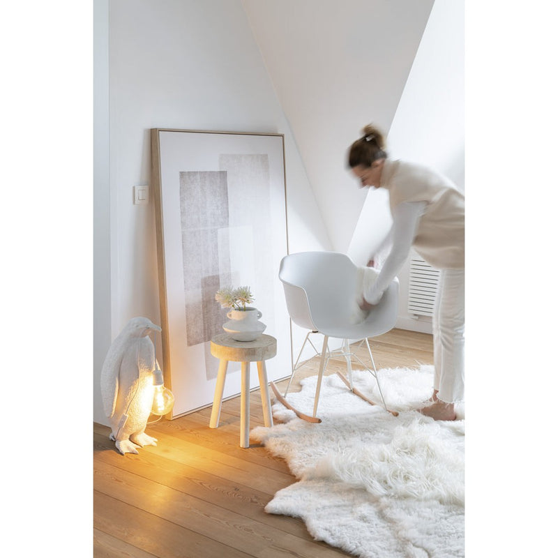 Eetkamerstoel Wit Metaal 56 cm 56.5x69x79 cm-Eetkamerstoelen-J-Line