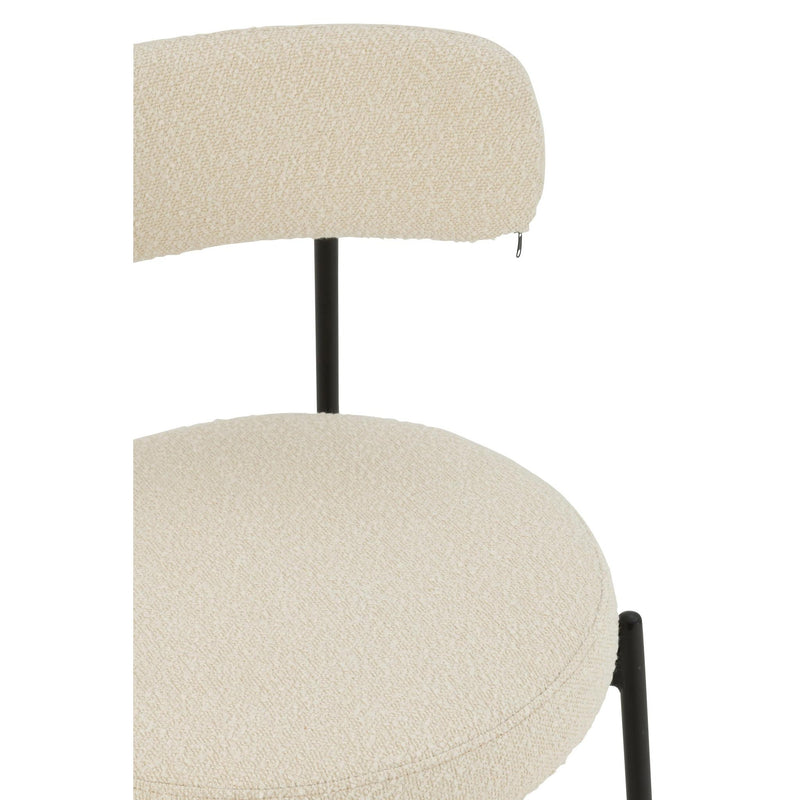 Eetkamerstoel Wit Multiplex 52 cm 52.5x51x76.5 cm-Eetkamerstoelen-J-Line