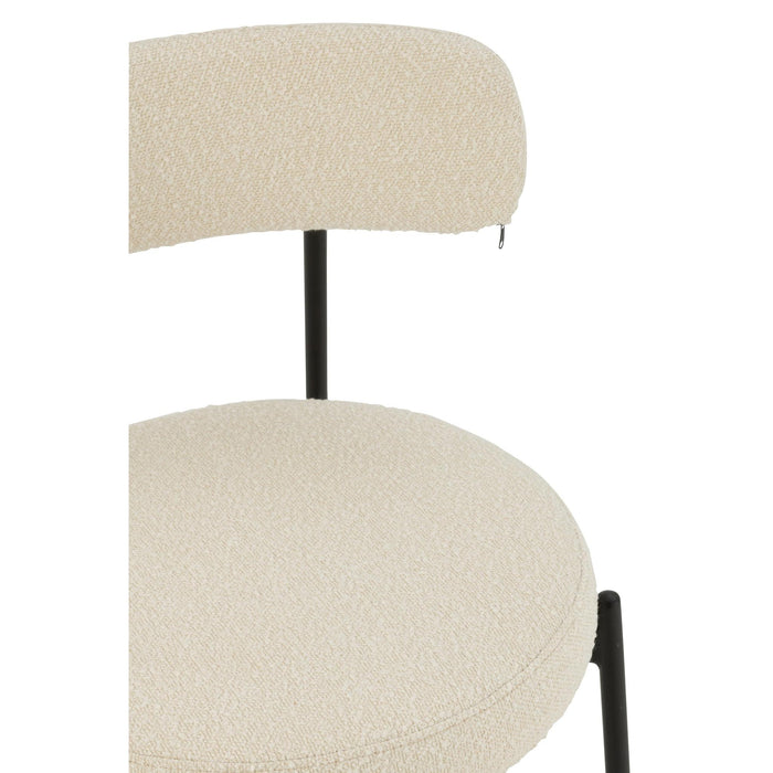 Eetkamerstoel Wit Multiplex 52 cm 52.5x51x76.5 cm-Eetkamerstoelen-J-Line