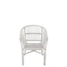 Eetkamerstoel Wit Rotan 44 cm 44x41x52 cm-Eetkamerstoelen-J-Line