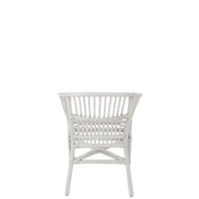 Eetkamerstoel Wit Rotan 44 cm 44x41x52 cm-Eetkamerstoelen-J-Line