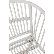 Eetkamerstoel Wit Rotan 44 cm 44x41x52 cm-Eetkamerstoelen-J-Line