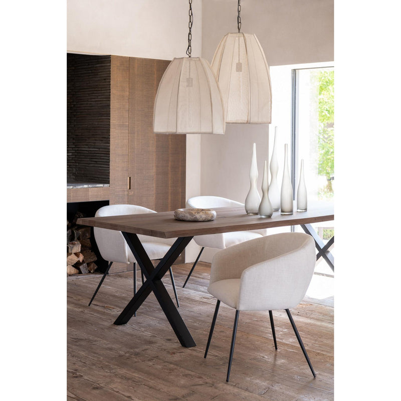 Eetkamerstoel Wit Schuim 61 cm 61x60x75 cm-Eetkamerstoelen-J-Line
