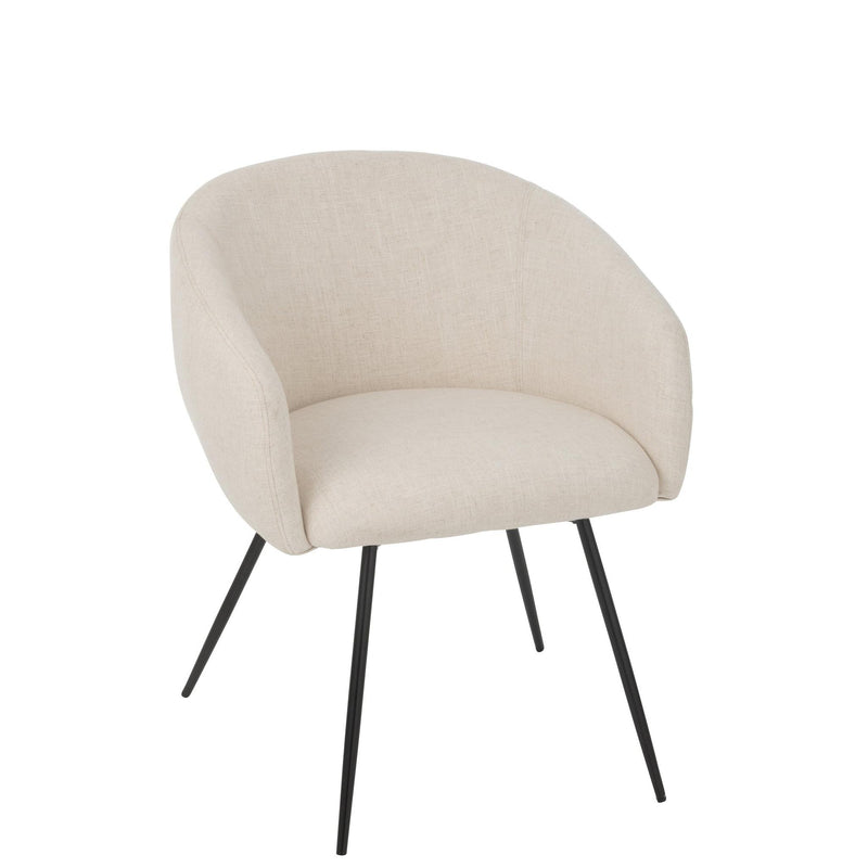 Eetkamerstoel Wit Schuim 61 cm 61x60x75 cm-Eetkamerstoelen-J-Line