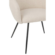 Eetkamerstoel Wit Schuim 61 cm 61x60x75 cm-Eetkamerstoelen-J-Line