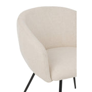 Eetkamerstoel Wit Schuim 61 cm 61x60x75 cm-Eetkamerstoelen-J-Line