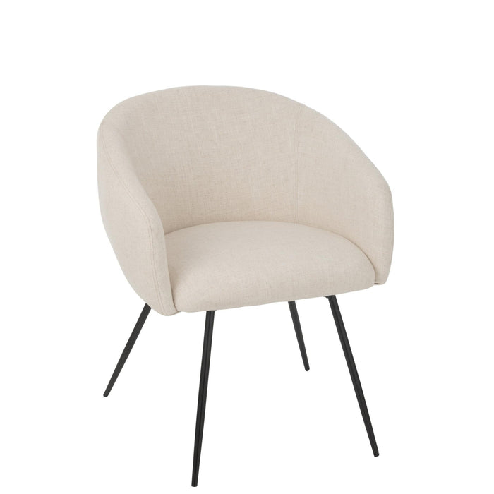 Eetkamerstoel Wit Schuim 61 cm-Eetkamerstoelen-J-Line