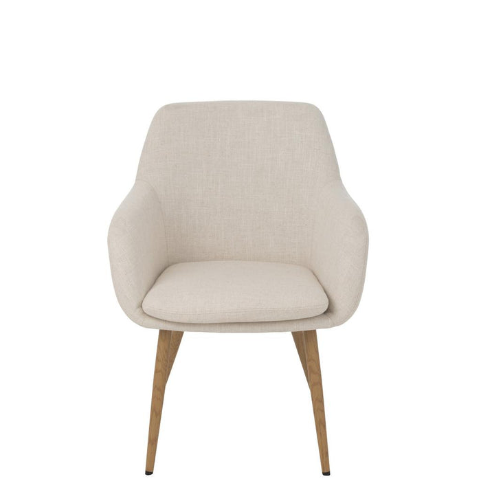 Eetkamerstoel Wit Staal 65 cm-Eetkamerstoelen-J-Line