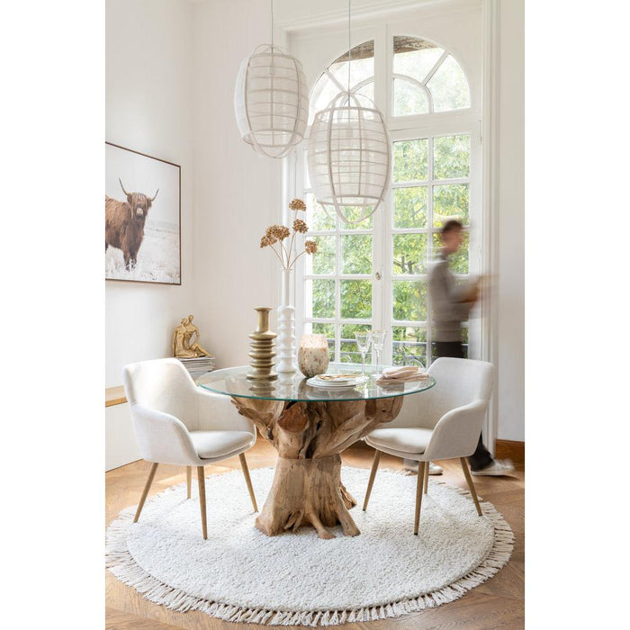 Eetkamerstoel Wit Staal 65 cm-Eetkamerstoelen-J-Line