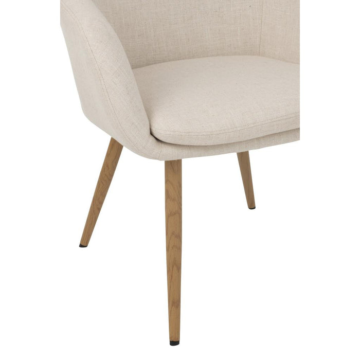 Eetkamerstoel Wit Staal 65 cm-Eetkamerstoelen-J-Line