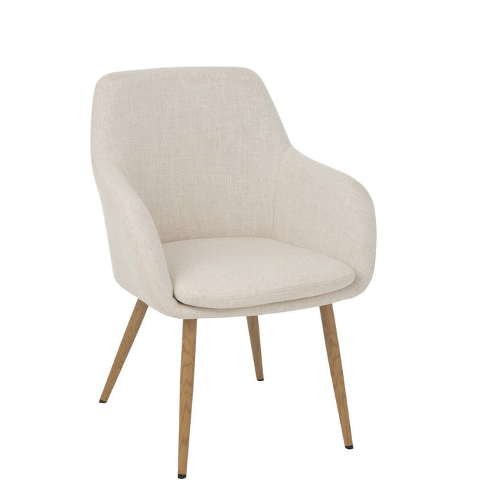 Eetkamerstoel Wit Staal 65 cm-Eetkamerstoelen-J-Line