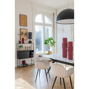 Eetkamerstoel Wit Stof 58 cm 58x53x80.5 cm-Eetkamerstoelen-J-Line