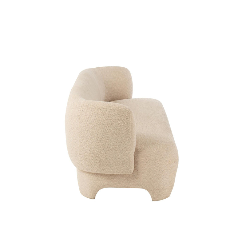Eetkamerstoel Wit Stof 82 cm 82x193x71 cm-Eetkamerstoelen-J-Line