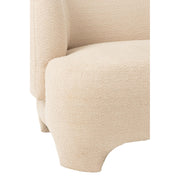 Eetkamerstoel Wit Stof 82 cm 82x193x71 cm-Eetkamerstoelen-J-Line