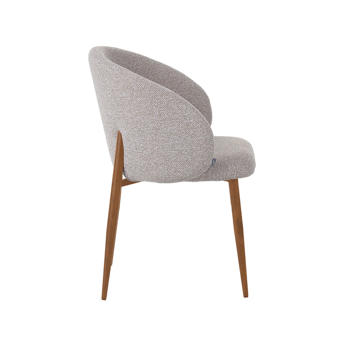 Eetkamerstoel Yuki - Naturel - Royal Boucle - Naturel...-Eetkamerstoelen-LABEL51