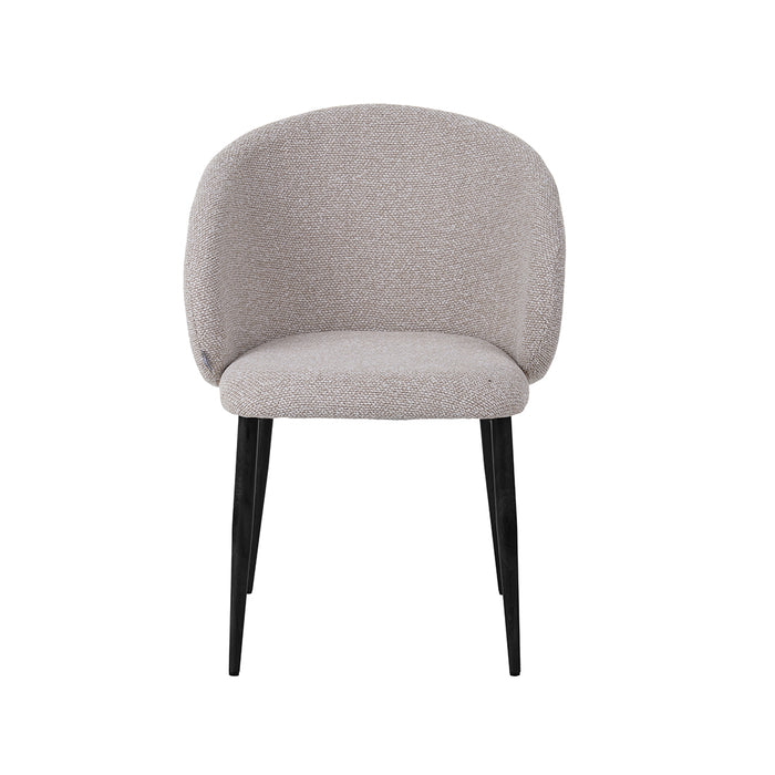 Eetkamerstoel Yuki - Naturel - Royal Boucle - Taupe Metalen Frame-Eetkamerstoelen-LABEL51