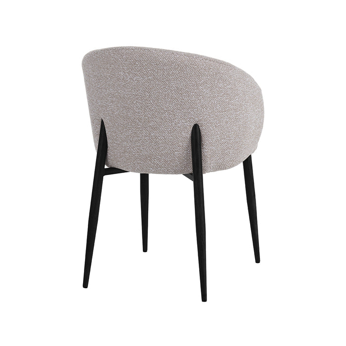 Eetkamerstoel Yuki - Naturel - Royal Boucle - Taupe Metalen Frame-Eetkamerstoelen-LABEL51