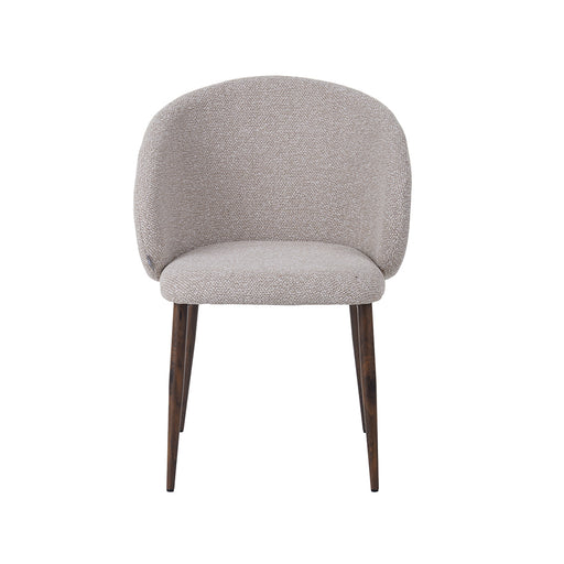 Eetkamerstoel Yuki - Naturel - Royal Boucle - Walnoot Houten-Eetkamerstoelen-LABEL51