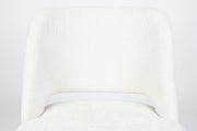 Eetkamerstoel Yves Polyester Wit 59.5x52.5 cm-Eetkamerstoelen-Creating Home