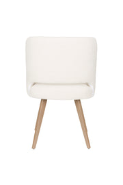 Eetkamerstoel Yves Polyester Wit 59.5x52.5 cm-Eetkamerstoelen-Creating Home