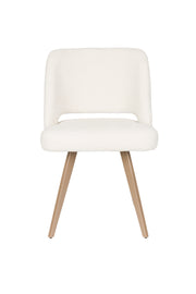 Eetkamerstoel Yves Polyester Wit 59.5x52.5 cm-Eetkamerstoelen-Creating Home
