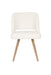 Eetkamerstoel Yves Polyester Wit 59.5x52.5 cm-Eetkamerstoelen-Creating Home