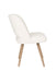 Eetkamerstoel Yves Polyester Wit 59.5x52.5 cm-Eetkamerstoelen-Creating Home