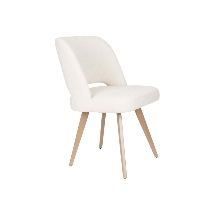 Eetkamerstoel Yves Polyester Wit 59.5x52.5 cm-Eetkamerstoelen-Creating Home