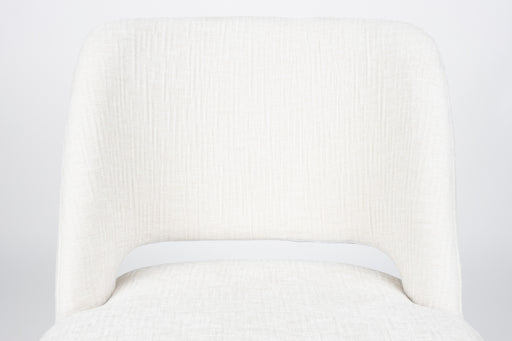 Eetkamerstoel Yves Polyester Wit 59.5x52.5 cm-Fauteuils-Creating Home