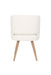Eetkamerstoel Yves Polyester Wit 59.5x52.5 cm-Fauteuils-Creating Home