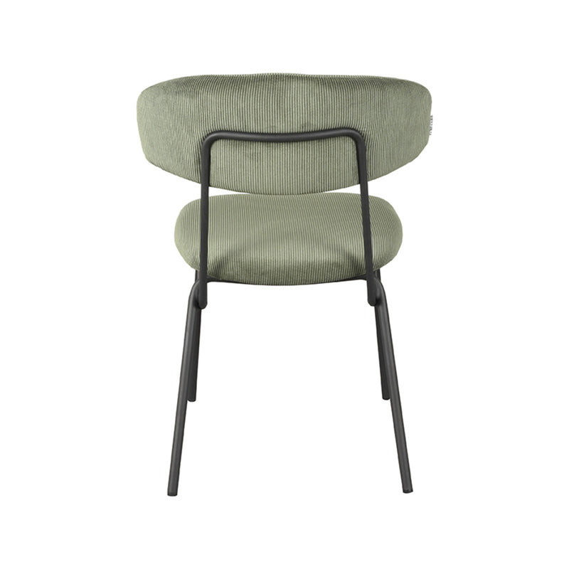 Eetkamerstoel Zack Forest Ribcord 53x59x79 cm-Eetkamerstoelen-LABEL51