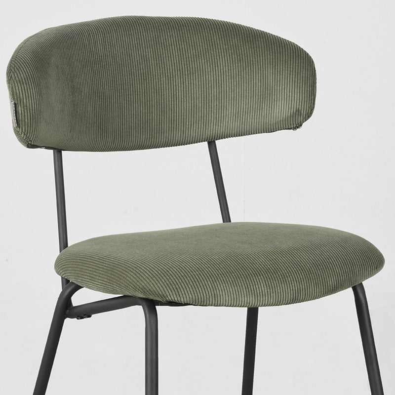 Eetkamerstoel Zack Forest Ribcord 53x59x79 cm-Eetkamerstoelen-LABEL51