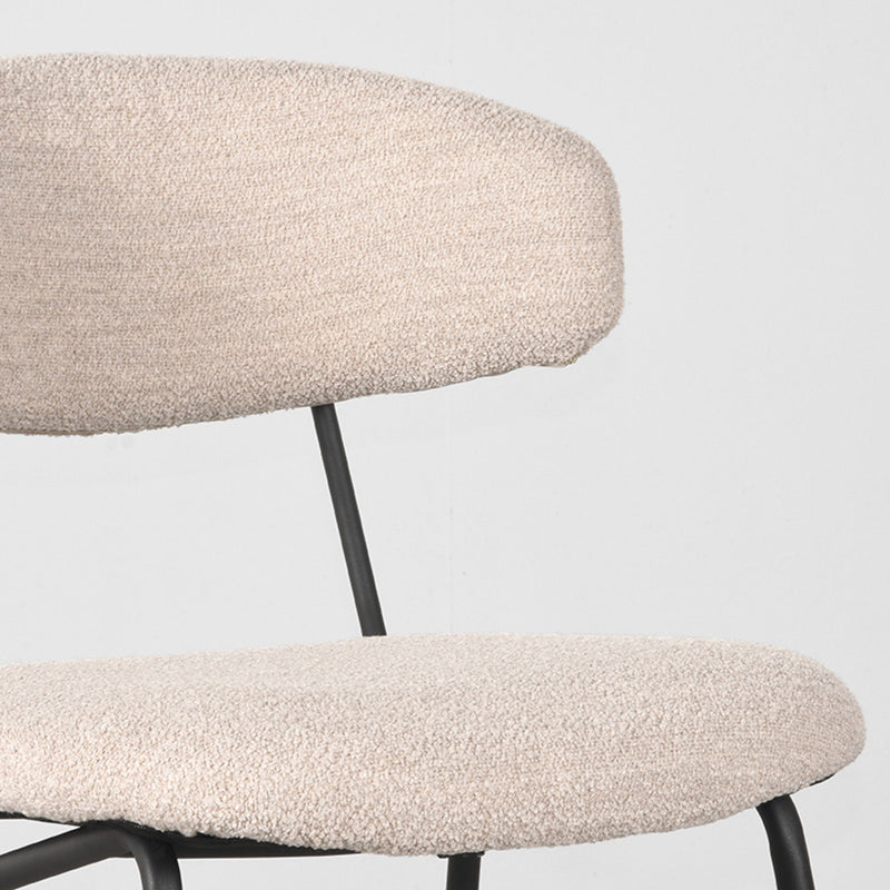 Eetkamerstoel Zack Naturel Boucle 53x59x79 cm-Eetkamerstoelen-LABEL51