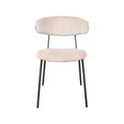 Eetkamerstoel Zack Naturel Ribcord 53x59x79 cm-Eetkamerstoelen-LABEL51