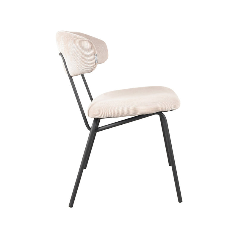 Eetkamerstoel Zack Naturel Ribcord 53x59x79 cm-Eetkamerstoelen-LABEL51