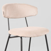 Eetkamerstoel Zack Naturel Ribcord 53x59x79 cm-Eetkamerstoelen-LABEL51