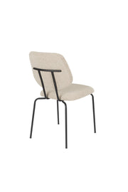 Eetkamerstoel Zelo Polyester Beige 58.5x46 cm-Eetkamerstoelen-Creating Home