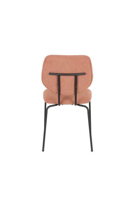 Eetkamerstoel Zelo Polyester Roze 58.5x46 cm