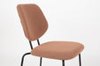 Eetkamerstoel Zelo Polyester Roze 58.5x46 cm-Eetkamerstoelen-Creating Home